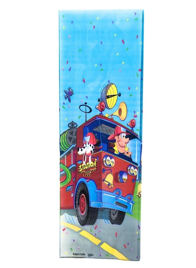 AoneFun Firefighter Birthday - Pack of 20 Firetruck Birthday Bags with twist ties for Party Treats party Cellophane Party Favor Bags for Boys Fire Truck Goodie Boys Goodie - Image 3